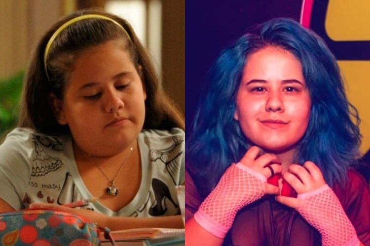 Karol Lannes, antes e depois - Reprodução: TV Globo e Instagram
