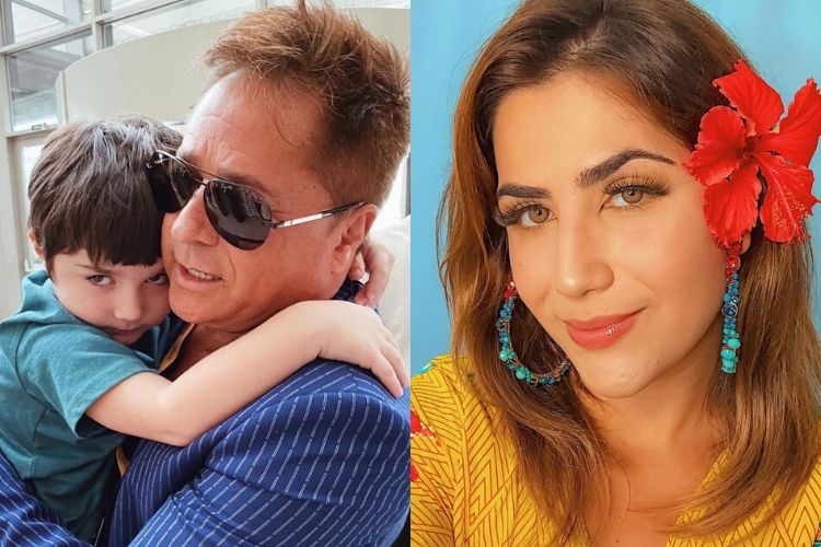 Leonardo o neto e a filha - Reprodução: Instagram