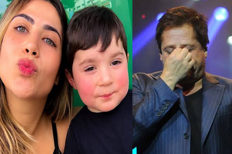 Jéssica Costa faz flagra do filho prestando homenagem emocionante para Leandro e Leonardo