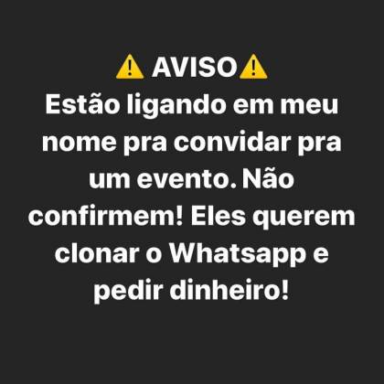 Nathalia Dill alerta golpe