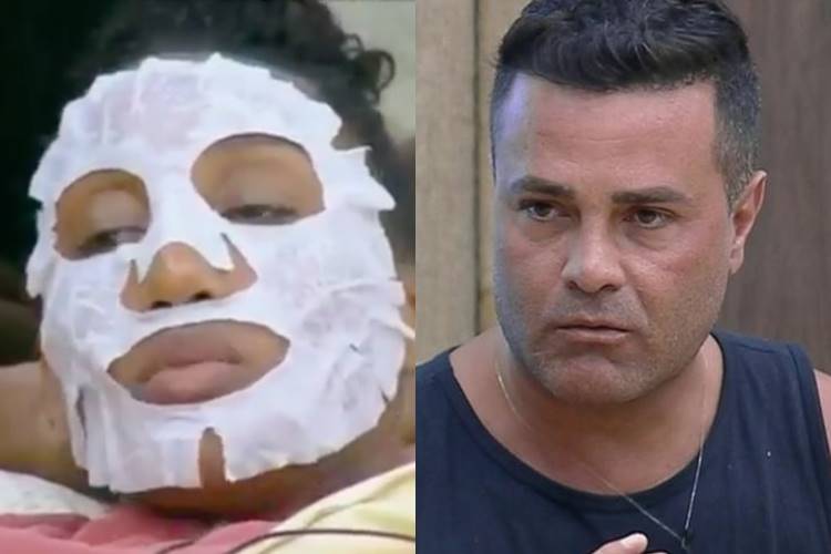 A Fazenda 11: Sabrina assusta Rodrigo ao aparecer com máscara facial