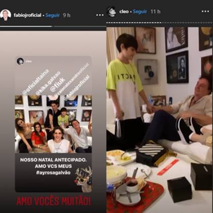 Tainá, Kika Galvão, Fiuk, Zaion e Fábio Junior repordução Instagram