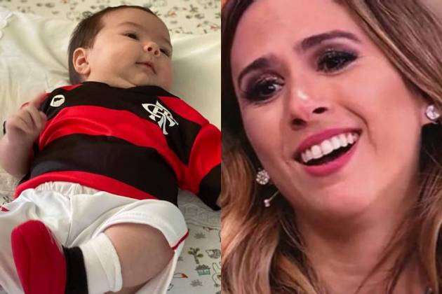 Tatá veste Clara Maria com uniforme do Flamengo - Instagram