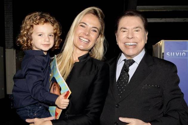 Thais Pacholek e Silvio Santos