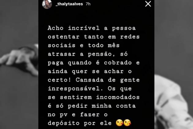 MC WM - Reprodução/Instagram: Thalyta Alves