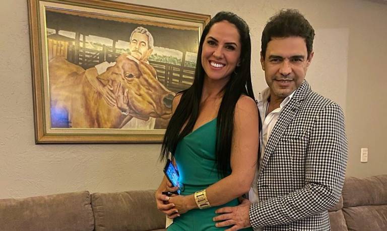 Graciele Lacerda aproveitou um dia de pescaria ao lado do sertanejo Zezé Di Camargo
