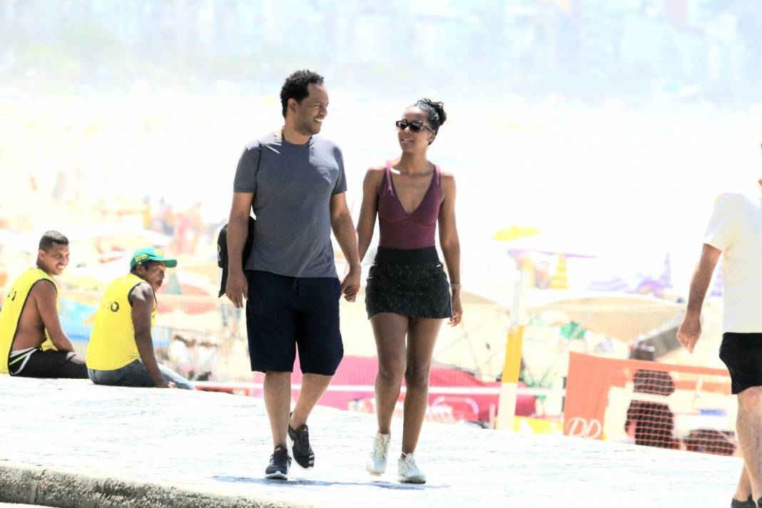 Maju Coutinho e o marido - Imagem: Anews