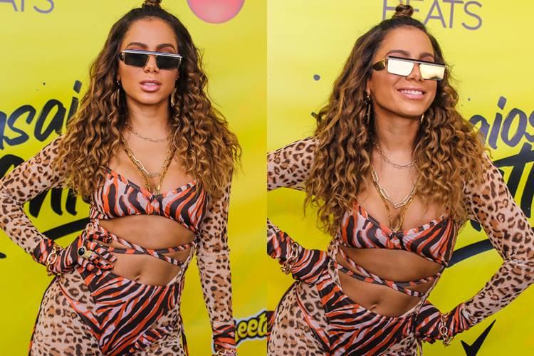 Anitta veste look ousado para show em São Paulo
