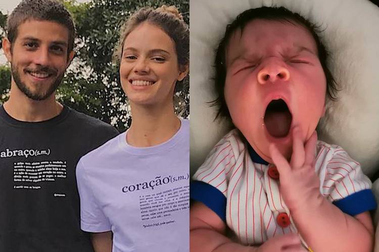 Filha de Chay Suede e Laura Neiva é fotografada durante momento fofo