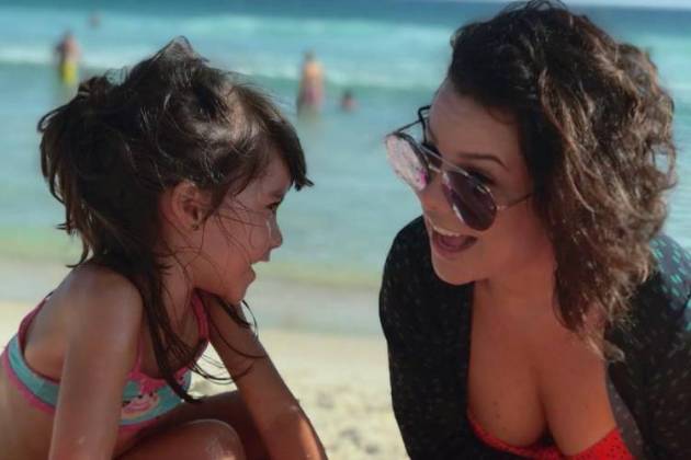 Fernanda Souza e a sobrinha Beli