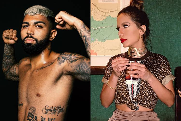 Anitta aparece desconfortável em click com Gabigol