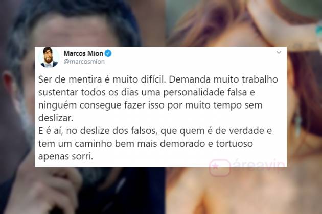 Acusado de infidelidade, Marcos Mion reflete sobre mentiras - Reprodução/Twitter