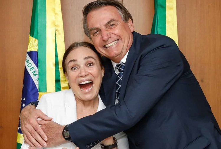 Regina Duarte e Jair Bolsonaro - Instagram
