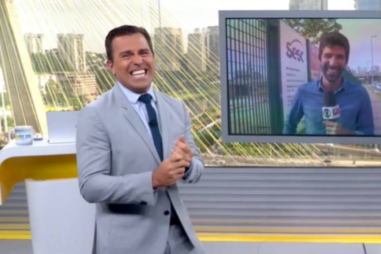 Rodrigo Bocardi solta a voz no 'Bom Dia SP' e faz a alegria dos internautas
