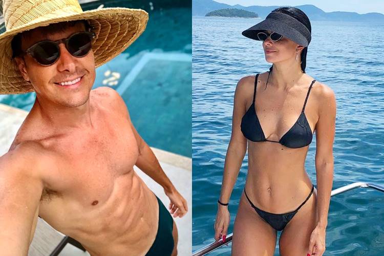 Rodrigo Faro curte viagem com a esposa em Angra dos Reis