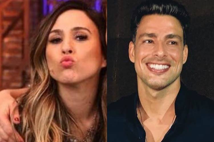 Tatá Werneck brinca sobre cena de beijo em Cauã Reymond