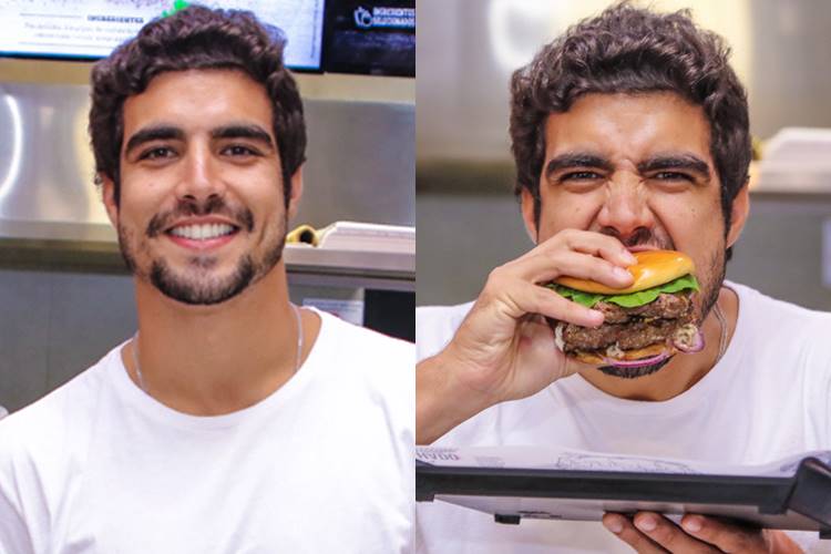 Caio Castro inaugura hamburgueria em São Paulo