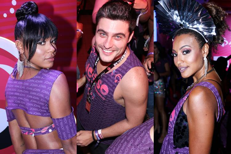 Famosos curtem primeira noite de Carnaval na Sapucaí