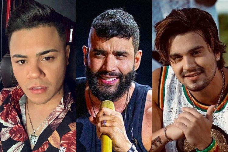 Felipe Araújo, Gusttavo Lima e Luan Santana - Reprodução: Instagram