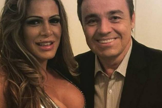 Fabiana Andrade e Gugu Liberato - Reprodução/Facebook