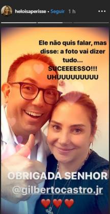Heloisa Perissé reprodução Stories Instagram Heloisa Perissé reprodução Stories Instagram