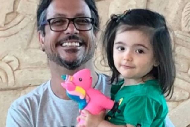 Lucio Mauro Filho e a filha Liz, reprodução Instagram
