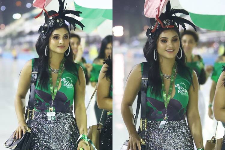 Musa da Grande Rio, Mileide Mihaile curte desfiles de Carnaval