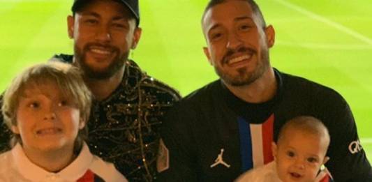 Neymar Jr filho Davi Lucca Vinicius Martinez e filho Valentim reprodução Instagram