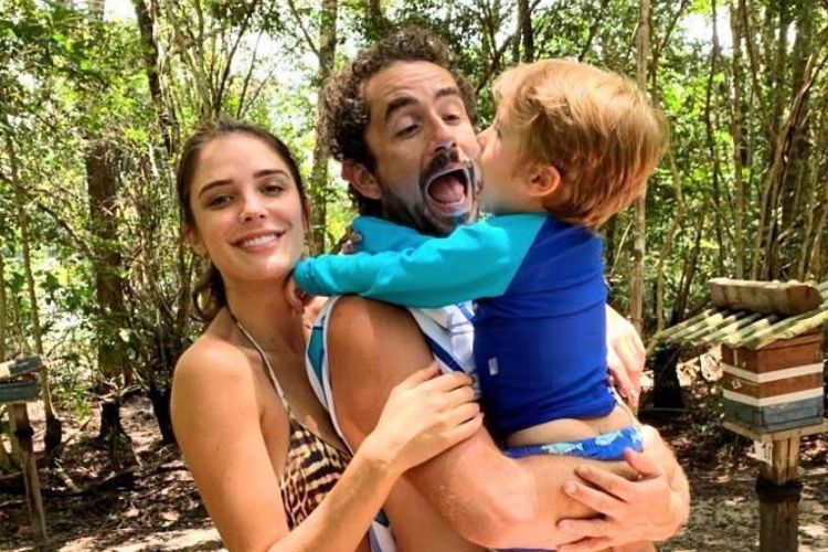 Rafa Brites, Felipe Andreoli e o filho - Reprodução: Instagram
