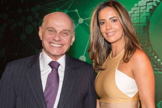 Ricardo Boechat e Paloma Tocci
