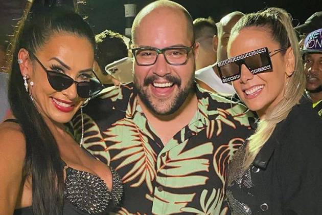 Sheila Carvalho, Tiago Abravanel e Carla Perez