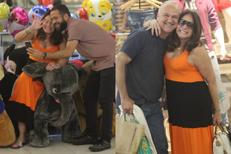 Susana Vieira esbanja simpatia e atende fãs no Rio