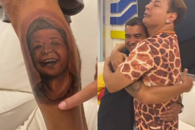 Fã tatua rosto de David Brazil - Instagram/Reprodução