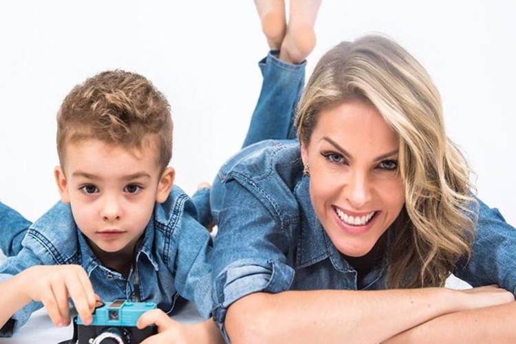 Ana Hickmann se declara para o filho: “Mãe babona mesmo”