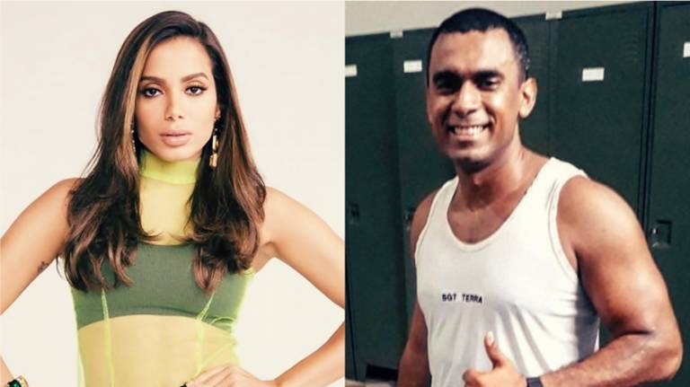 Anitta recebe carinho de novo irmão em seu aniversário: ”Ganhei de presente”