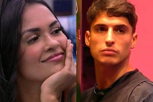 Flayslane e Felipe Prior no 'BBB20' - Montagem/Área Vip