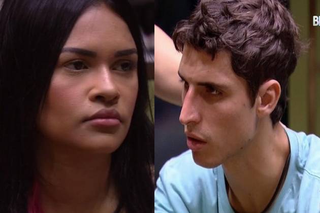 Flayslane e Felipe Prior no 'BBB20' - Montagem/Área Vip