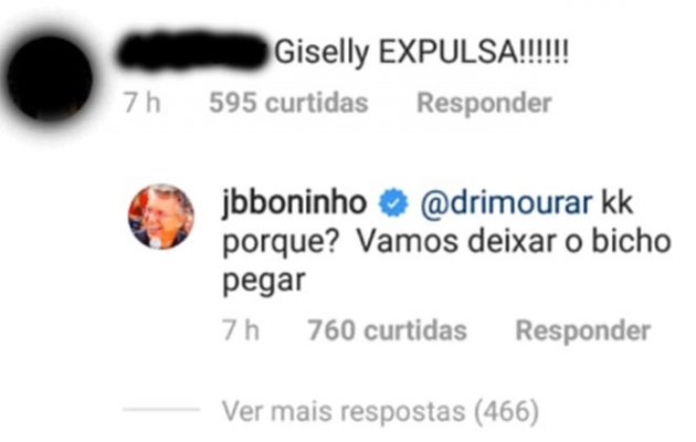 bbb20_boninho_responde_internauta_gizelly_expulsao_433567-630x400 Foto: Reprodução/Instagram @jbboninho