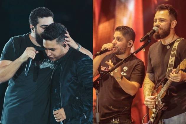 Cantor sertanejo Henrique, Juliano e a dupla Jorge e Mateus - Reprodução: Instagram (Montagem Área VIP)