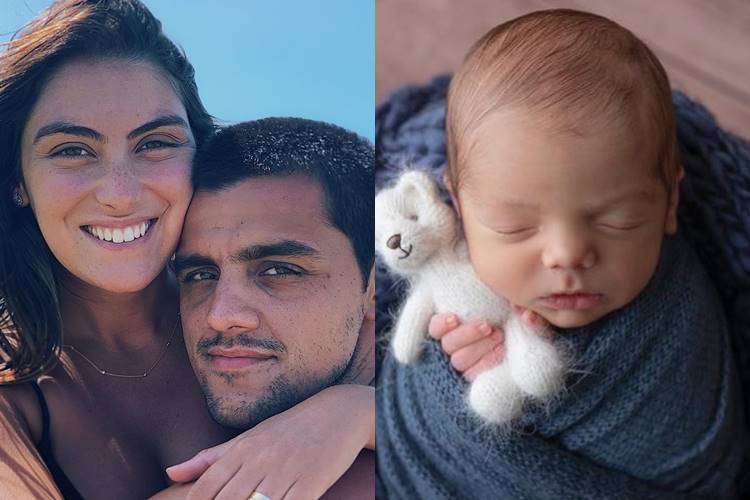 Mariana Uhlmann Simas mostra registro fofo do filho recém-nascido