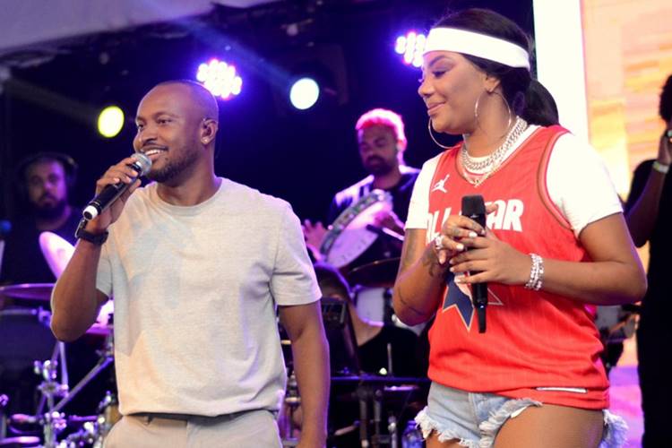 Ludmilla e Thiaguinho comandam show pós-Carnaval