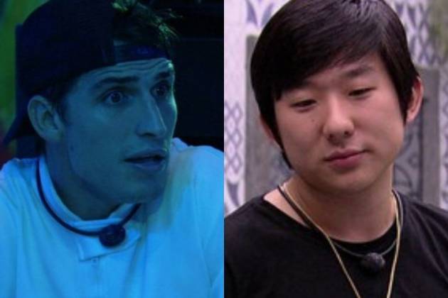 Felipe Prior e Pyong Lee - Reprodução: Globoplay (Montagem: Área VIP) Felipe Prior e Pyong Lee - Reprodução: Globoplay (Montagem: Área VIP)