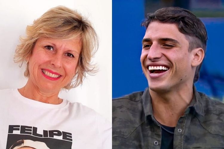 Felipe Prior e sua mãe Cristina - Reprodução: Instagram (Montagem: Área VIP)