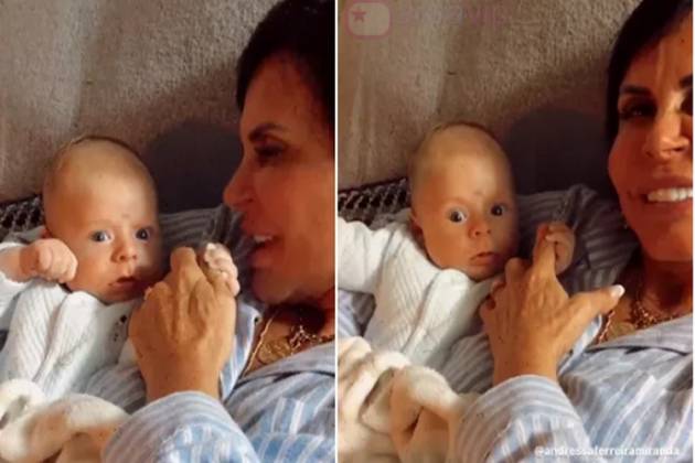 Thammy Miranda faz 'flagra' íntimo de Gretchen na cama ao lado do filho, Bento - Reprodução/Instagram
