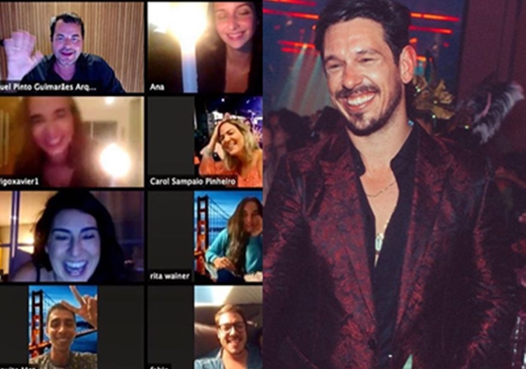 Em quarentena, João Vicente de Castro ganha festa virtual no dia do aniversário