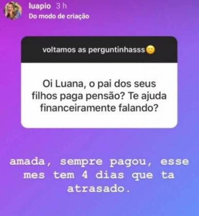 Luana Piovani post