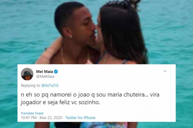 Mel Maia se envolve em polêmica com internauta após fim de namoro com jogador João Pedro- Reprodução/Instagram