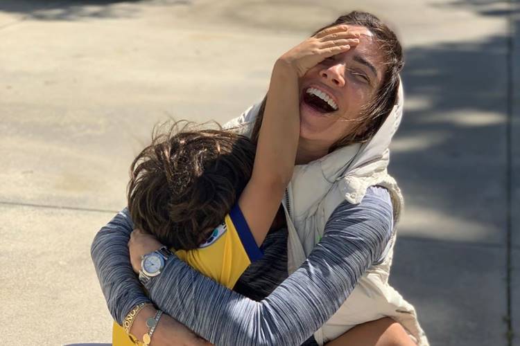 Patrícia Abravanel surge em momento divertido com o filho