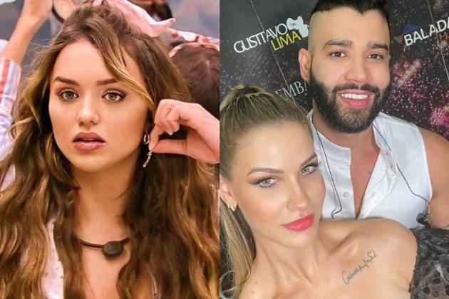 Rafa Kalimann; Andressa Suita e Gusttavo Lima - Montagem/Área Vip