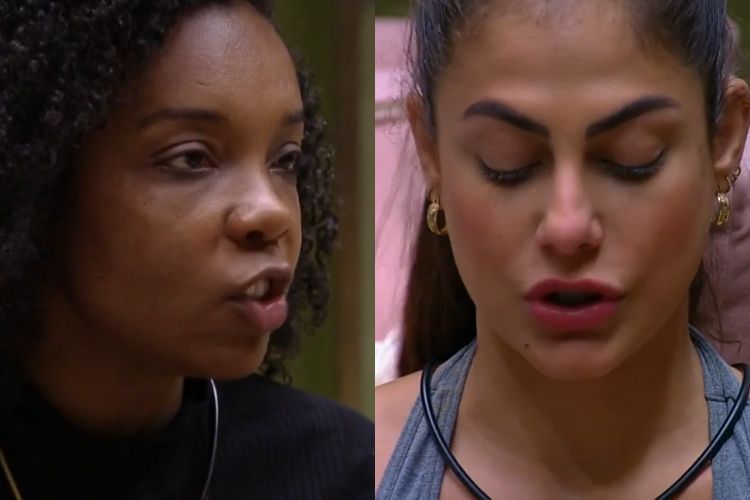 Thelma e Mari Gonzales, no embate que teve na tarde deste sábado (21) - Reprodução: Instagram